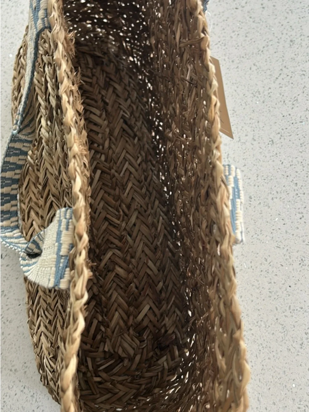 Universal Thread Blue & Cream Woven Strap with Braided Ends - Picture 2 of 5